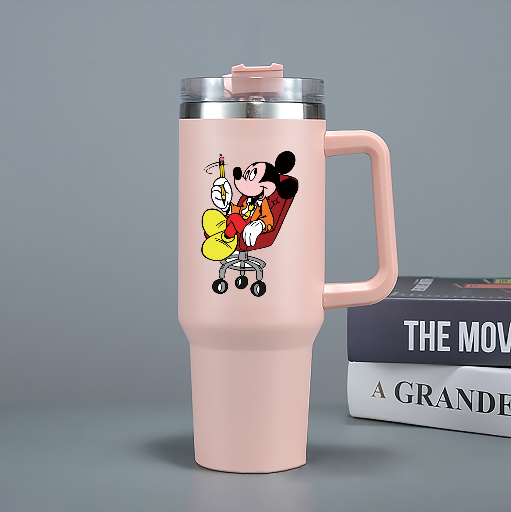 （画像用） ミッキーマウス Mickey Mouse 1200mL車用タンブラー（カラープリント）